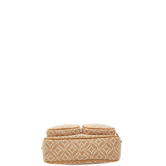 マイケルコース JET SET ITEM ロゴジャカード ウィズ アタッチ ミディアム ショルダーバッグ ブラウン キャンバス レザー レディース Michael Kors 【中古】