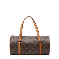 ルイ ヴィトン モノグラム パピヨン26 ハンドバッグ M51386 ブラウン PVC レザー レディース LOUIS VUITTON 【中古】