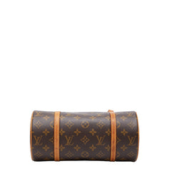 ルイ ヴィトン モノグラム パピヨン26 ハンドバッグ M51386 ブラウン PVC レザー レディース LOUIS VUITTON 【中古】