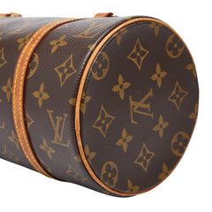 ルイ ヴィトン モノグラム パピヨン26 ハンドバッグ M51386 ブラウン PVC レザー レディース LOUIS VUITTON 【中古】