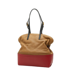 フェンディ セレリア トートバッグ 8BN232 レッド ブラウン レザー レディース FENDI 【中古】