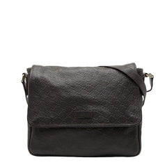 グッチ グッチシマ 斜め掛け ショルダーバッグ 223665 ブラウン レザー メンズ GUCCI 【中古】