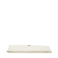 グッチ アニマリエ ビー 蜂 クラッチバッグ アイボリー ホワイト レザー レディース GUCCI 【中古】