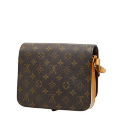 ルイ ヴィトン モノグラム カルトシエールMM 斜め掛け ショルダーバッグ M51253 ブラウン PVC レザー レディース LOUIS VUITTON 【中古】