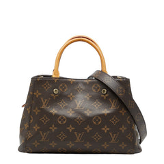 ルイ ヴィトン モノグラム モンテーニュBB ハンドバッグ ショルダーバッグ 2WAY M41055 ブラウン PVC レザー レディース LOUIS VUITTON 【中古】