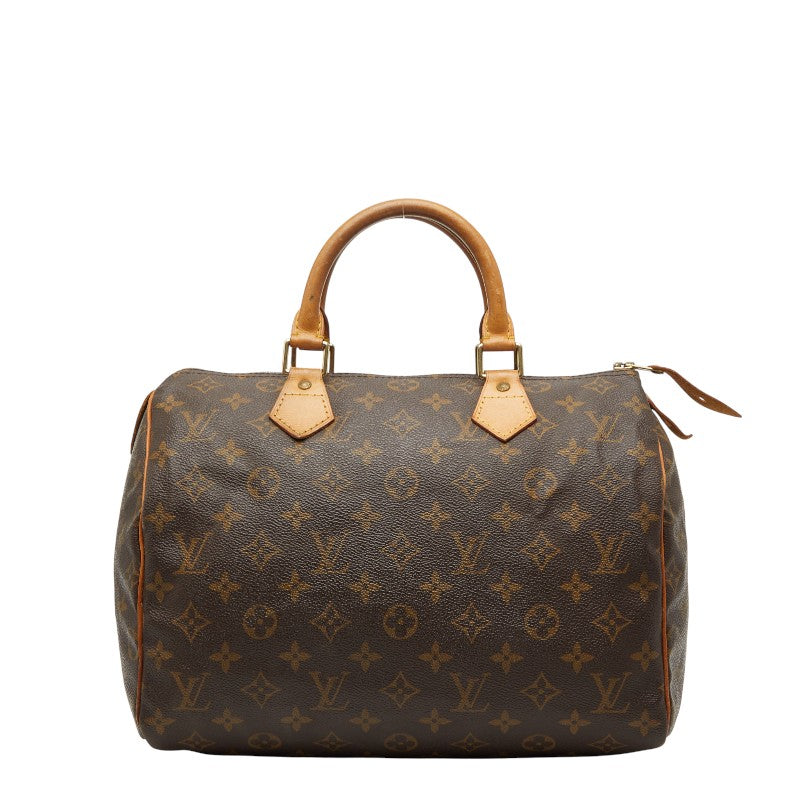 ルイ ヴィトン モノグラム スピーディ30 ハンドバッグ ミニボストンバッグ M41526 ブラウン PVC レザー レディース LOUIS VUITTON 【中古】