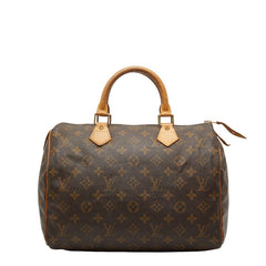 ルイ ヴィトン モノグラム スピーディ30 ハンドバッグ ミニボストンバッグ M41526 ブラウン PVC レザー レディース LOUIS VUITTON 【中古】