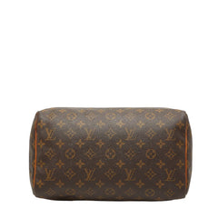 ルイ ヴィトン モノグラム スピーディ30 ハンドバッグ ミニボストンバッグ M41526 ブラウン PVC レザー レディース LOUIS VUITTON 【中古】