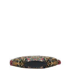 アレキサンダーマックイーン フラワープリント クラッチバッグ ブラック マルチカラー ナイロン レザー レディース Alexander McQueen 【中古】