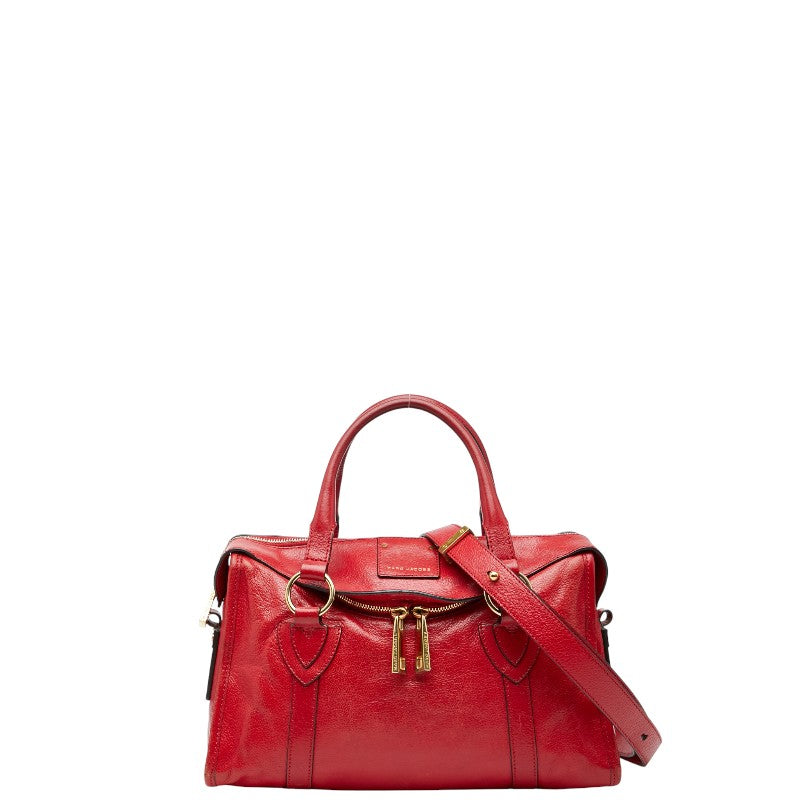マークジェイコブス ハンドバッグ ショルダーバッグ 2WAY レッド レザー レディース MARC JACOBS 中古