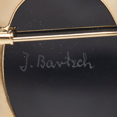 K18YG イエローゴールド メノウカメオ約30×40mm Julia Bartsch ブローチ ペンダントトップ レディース 【中古】
