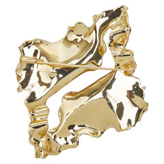 K18YG イエローゴールド ファイアオパール18.65ct ダイヤ0.23ct ペンダント ネックレス ブローチ レディース 【中古】