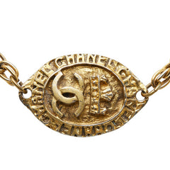シャネル ココマーク ロングネックレス ゴールド メッキ レディース CHANEL 【中古】