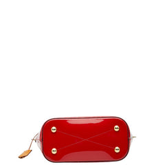 ルイ ヴィトン モノグラム ヴェルニ モンテベロPM ハンドバッグ ショルダーバッグ 2WAY M90165 スリーズ レッド パテントレザー レディース LOUIS VUITTON 【中古】