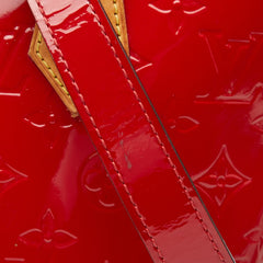 ルイ ヴィトン モノグラム ヴェルニ モンテベロPM ハンドバッグ ショルダーバッグ 2WAY M90165 スリーズ レッド パテントレザー レディース LOUIS VUITTON 【中古】