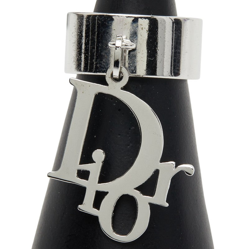 ディオール ロゴ リング 指輪 #8 シルバー メタル レディース Dior 【中古】