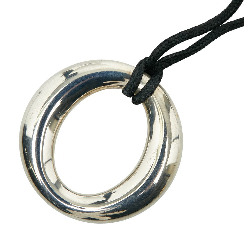 ティファニー セビアナ ネックレス シルバー ブラック SV925 シルバー ファブリック レディース TIFFANY&Co. 【中古】