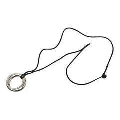 ティファニー セビアナ ネックレス シルバー ブラック SV925 シルバー ファブリック レディース TIFFANY&Co. 【中古】