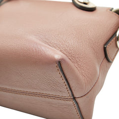 フェンディ バイザウェイ ミニ スタッズ 斜め掛け ショルダーバッグ ハンドバッグ 2WAY 8BL135-5QJ ピンク ベージュ レザー レディース FENDI 【中古】