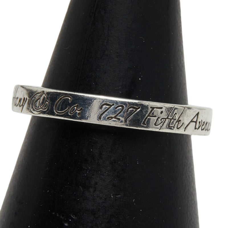 ティファニー ノーツ ナロー リング 指輪 SV925 シルバー レディース TIFFANY&Co. 【中古】