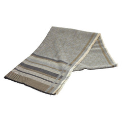 グッチ GG柄 ストール グレー マルチカラー ウール シルク ビスコース/ポリエステル レディース GUCCI 【中古】