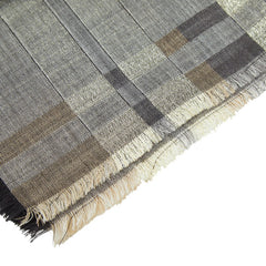 グッチ GG柄 ストール グレー マルチカラー ウール シルク ビスコース/ポリエステル レディース GUCCI 【中古】