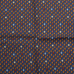 エルメス カレ45 プチカレ ハンカチ ブルー マルチカラー シルク レディース HERMES 【中古】