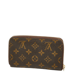 ルイ ヴィトン モノグラム ジッピー コンパクト ウォレット 長財布 M40499 ブラウン PVC レザー レディース LOUIS VUITTON 【中古】