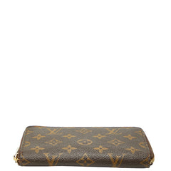 ルイ ヴィトン モノグラム ジッピー コンパクト ウォレット 長財布 M40499 ブラウン PVC レザー レディース LOUIS VUITTON 【中古】