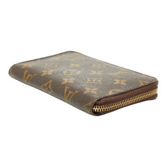 ルイ ヴィトン モノグラム ジッピー コンパクト ウォレット 長財布 M40499 ブラウン PVC レザー レディース LOUIS VUITTON 【中古】