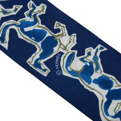 エルメス ツイリー CHEVAUX EN LIBERTE 自由の馬 スカーフ ブルー マルチカラー レディース HERMES 【中古】