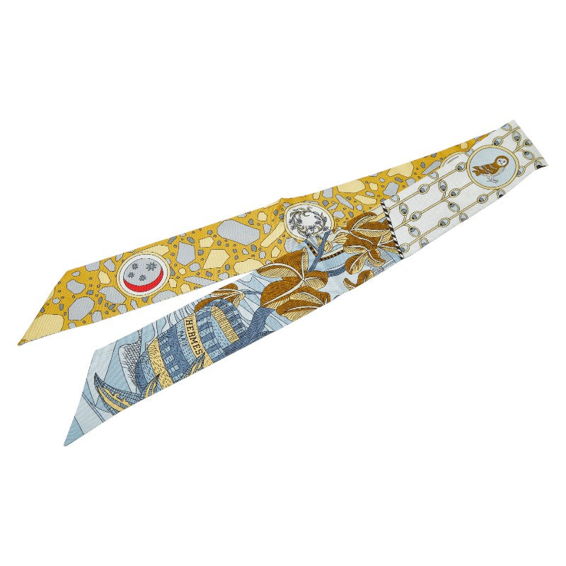 エルメス ツイリー LA DANSE DES AMAZONES　アマゾンのダンス スカーフ ホワイト マルチカラー レディース HERMES 【中古】