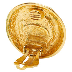 シャネル マトラッセ パール ラウンド イヤリング ゴールド メッキ フェイクパール レディース CHANEL 【中古】