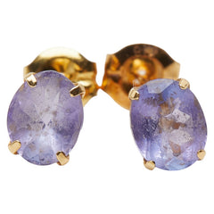 K18YG イエローゴールド 色石0.60ct スタッドピアス レディース 【中古】