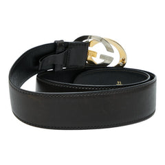 グッチ ベルト サイズ：95/38 ブラック レザー レディース GUCCI 【中古】