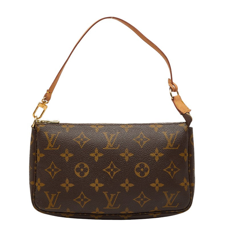 ルイ ヴィトン モノグラム ポシェット アクセソワール ショルダーバッグ M51980 ブラウン PVC レザー レディース LOUIS VUITTON 【中古】