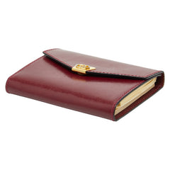 グッチ 手帳カバー 031 379 4328 ワインレッド ボルドー レザー レディース GUCCI 【中古】