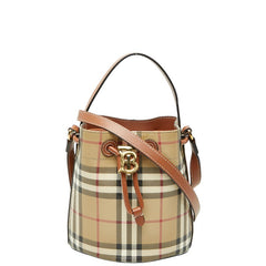 バーバリー ノバチェック TBロゴ ハンドバッグ ショルダーバッグ 2WAY ベージュ マルチカラー PVC レザー レディース BURBERRY 【中古】