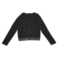 ルイ ヴィトン LVロゴ ジップアップブルゾン サイズS ブラック マルチカラー レーヨン シルク ポリエステル レディース LOUIS VUITTON 【中古】