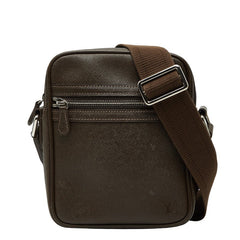 ルイ ヴィトン タイガ ディミトリ ショルダーバッグ M32468 グリズリ ブラウン レザー メンズ LOUIS VUITTON 【中古】