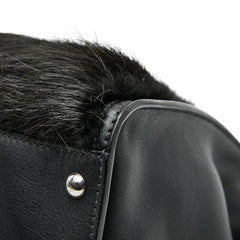 フェンディ ピーカブー ハンドバッグ ショルダーバッグ 2WAY ブラック ベージュ ファー レディース FENDI 【中古】