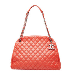 シャネル マトラッセ ココマーク チェーン ショルダーバッグ オレンジ系 キャビアスキン レディース CHANEL 【中古】