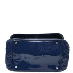 シャネル リップスティック ココマーク チェーン トートバッグ ショルダーバッグ ネイビー パテントレザー レディース CHANEL 【中古】