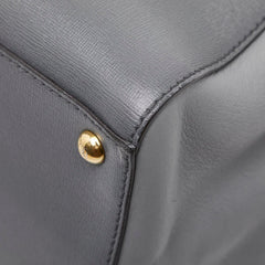 フェンディ 2JOURS トゥージュール トートバッグ ショルダーバッグ 2WAY 8BH250 グレー レザー レディース FENDI 【中古】