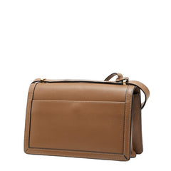 ロエベ バルセロナ ショルダーバッグ ブラウン レザー レディース LOEWE 【中古】