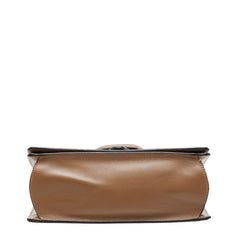 ロエベ バルセロナ ショルダーバッグ ブラウン レザー レディース LOEWE 【中古】