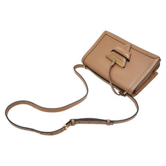 ロエベ バルセロナ ショルダーバッグ ブラウン レザー レディース LOEWE 【中古】