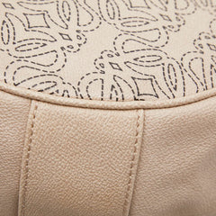ロエベ アナグラム ハンドバッグ ショルダーバッグ 2WAY ベージュ レザー レディース LOEWE 【中古】