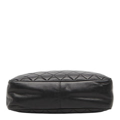シャネル マトラッセ チェーン ショルダーバッグ ブラック ラムスキン レディース CHANEL 【中古】