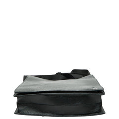 モンブラン ロゴ ショルダーバッグ ブラック レザー レディース MONTBLANC 【中古】